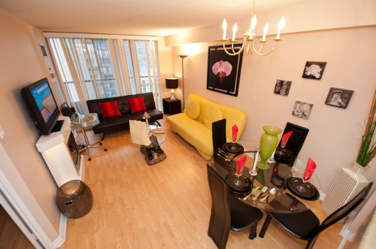 Canada Suites 1 Bedroom Suite - designer decorated Toronto short term rental condo apartment